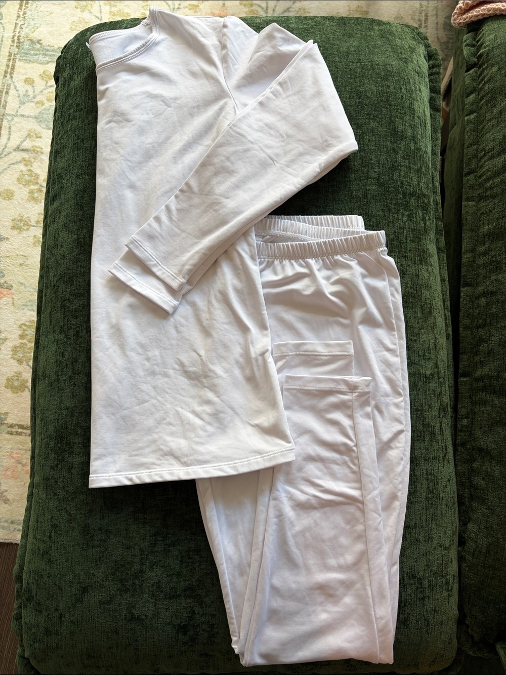 White Casual Drawstring Pants set - Comfortable Everyday Wear